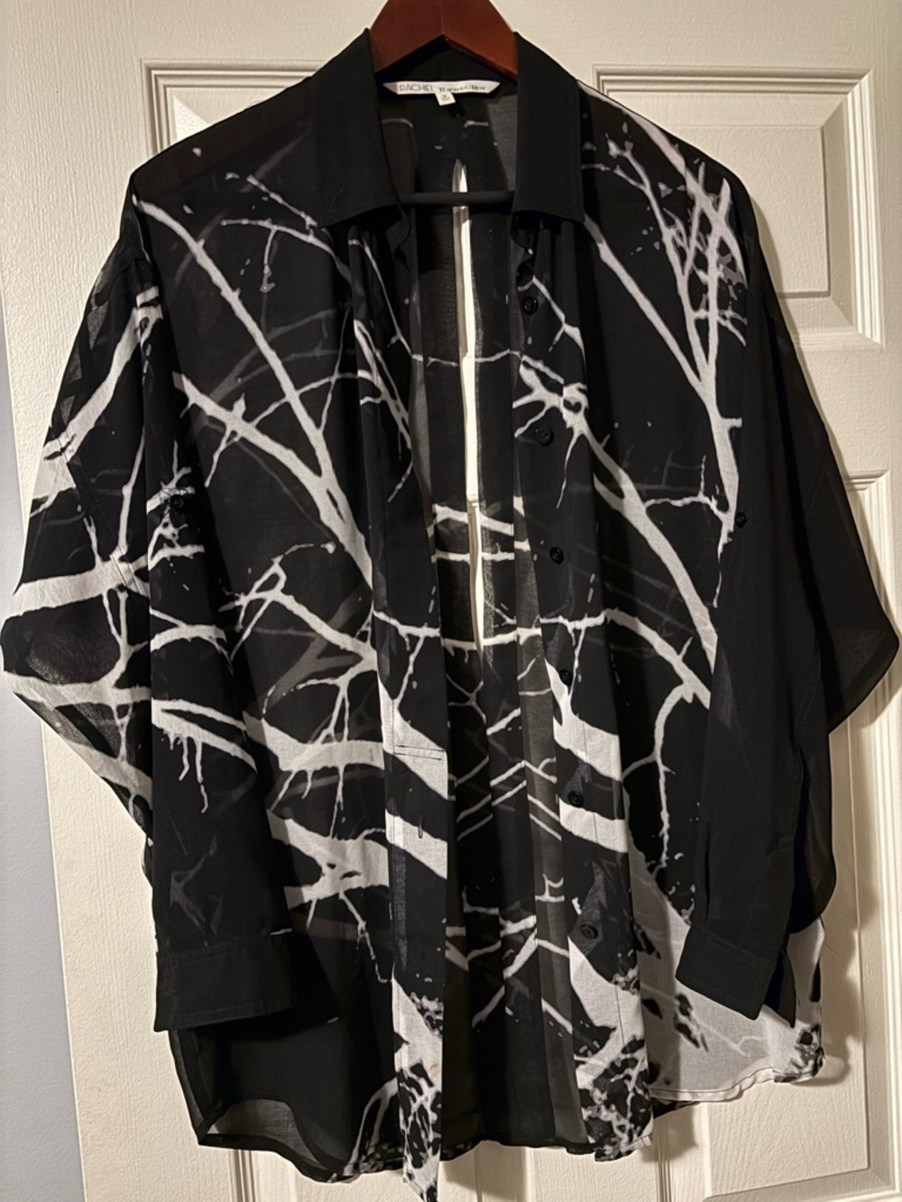 RACHEL Rachel Roy unique Black and White Blouse